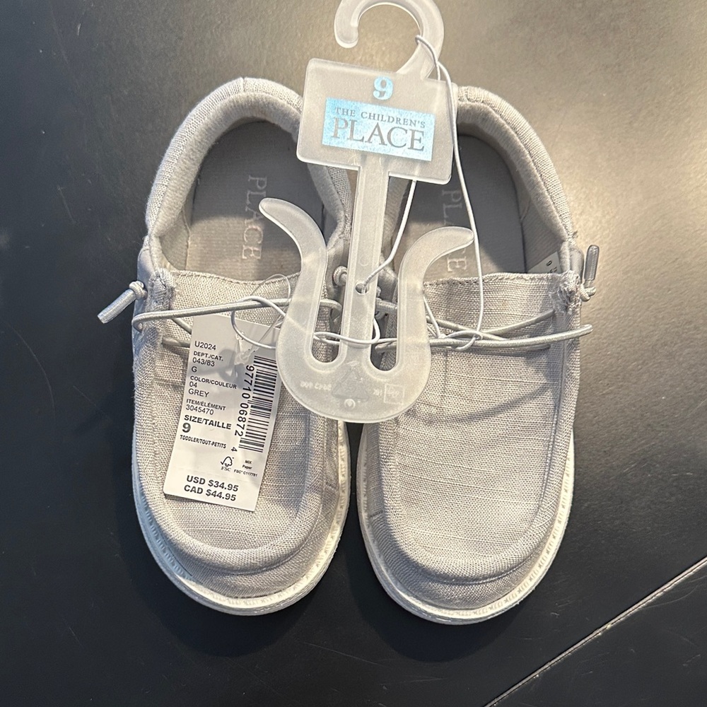 The Children's Place Gray Slip-On Kids Sneakers